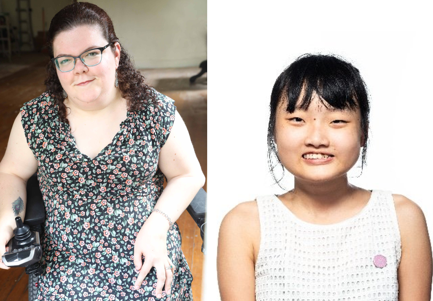 Headshots of Emily Ladau and Melissa Shang