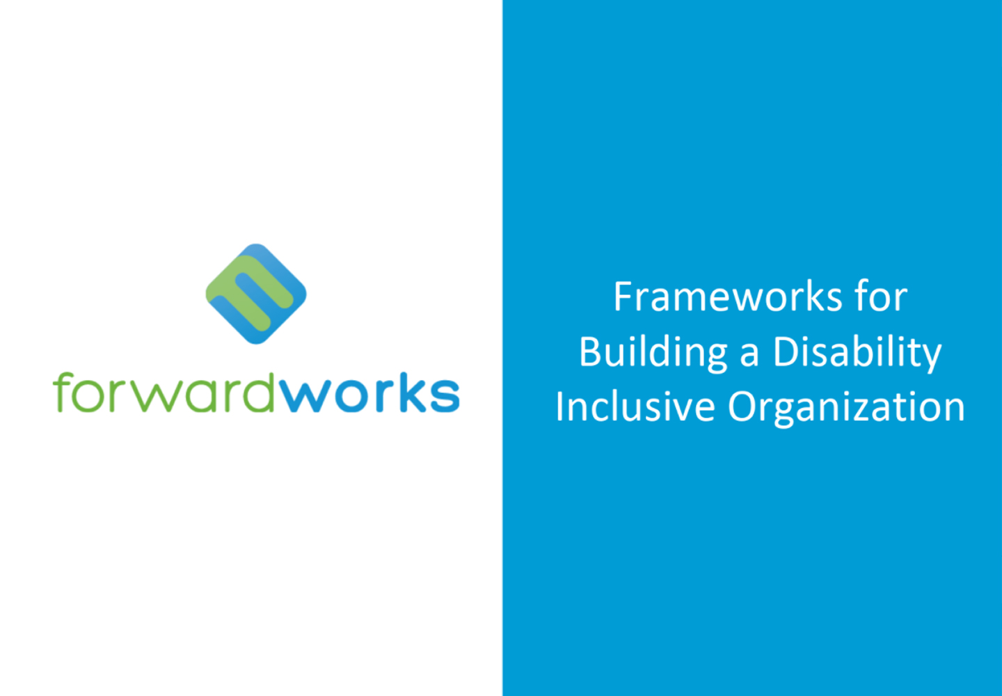 Frameworks & Assessment Tools for Disability Inclusion